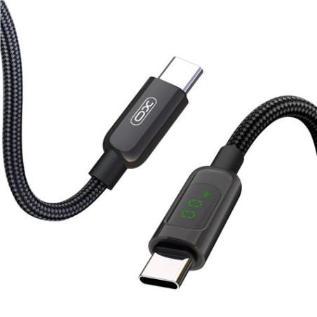 CABLE NBQ203B TIPO C 60W | DISPLAY LED NEGRO XO