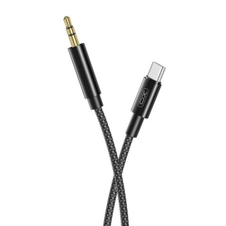 CABLE TIPO C - MINI JACK 3.5MM 1 METRO NEGRO XO