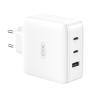 CARGADOR DE CORRIENTE CE14 100W 2 X TIPO C + 1 X USB XO BLANCO