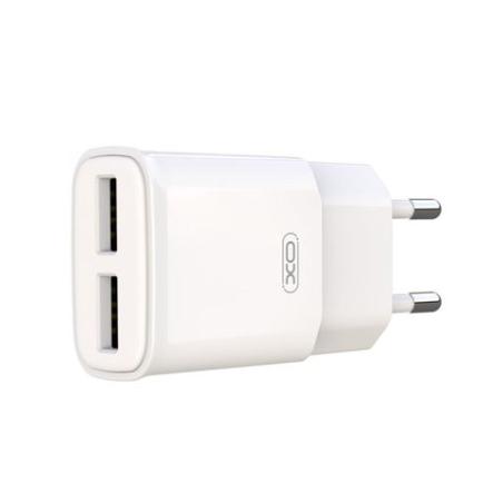 CARGADOR DE CORRIENTE L92C 2.4A 2XUSB BLANCO XO