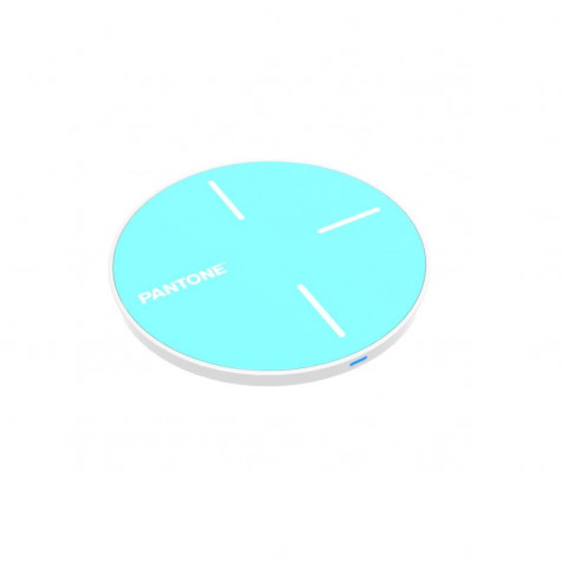 CARGADOR INALAMBRICO 15W PT-WC009 CELESTE PANTONE