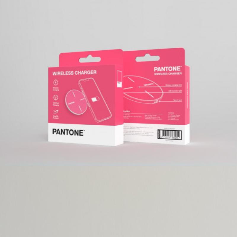 CARGADOR INALAMBRICO 15W PT-WC009 ROSA PANTONE