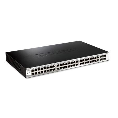 SWITCH D-LINK GIGABIT 48 PUERTOS + 4SFP SEMIGESTIONABLE DGS-1210-52