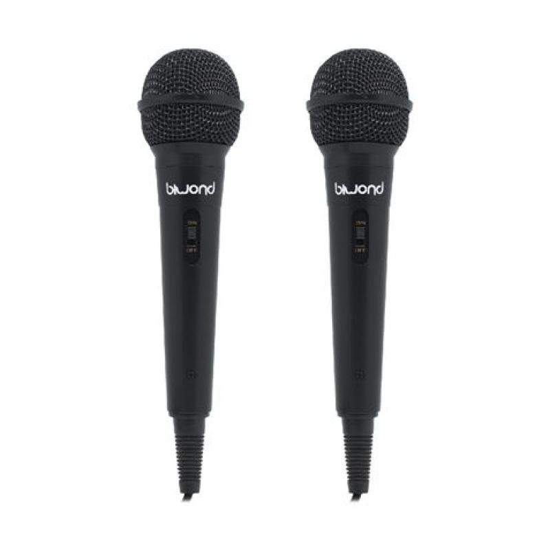 PACK 2 MICRÓFONOS CON CABLE MIC KARAOKE ST12 BIWOND