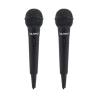PACK 2 MICRÓFONOS CON CABLE MIC KARAOKE ST12 BIWOND