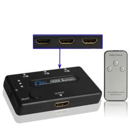 SWITCH HDMI 3 PUERTOS 1080P CON MANDO CROMAD