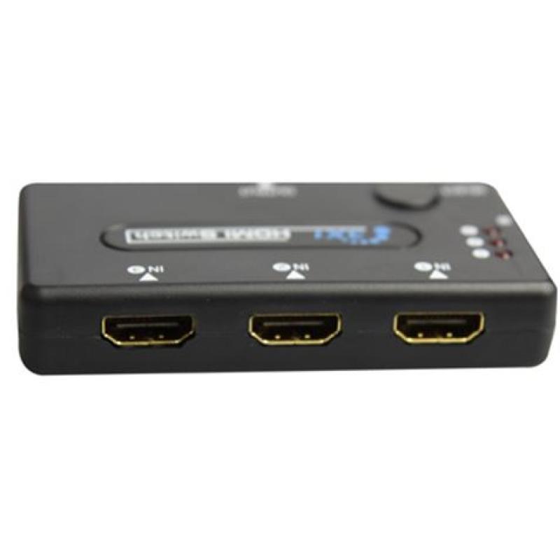 SWITCH HDMI 3 PUERTOS 1080P CON MANDO CROMAD