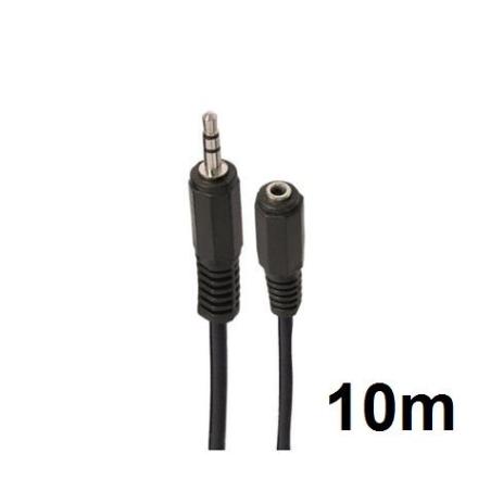 CABLE STEREO MINI JACK 3.5 EXTENSION M/H 10 METROS CROMAD