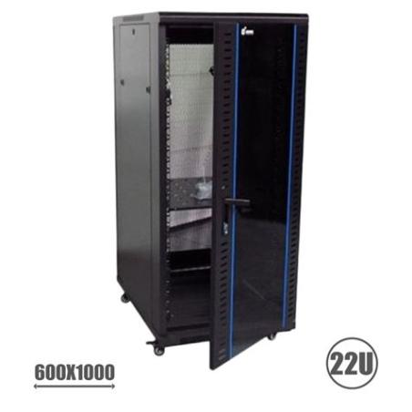 RACK 19 22U 600X1000 PERFORADO CROMAD