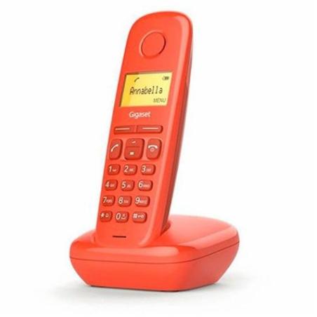 TELÉFONO DECT GIGASET A170 ROJO | LCD 1.5 | FUNCION ALARMA