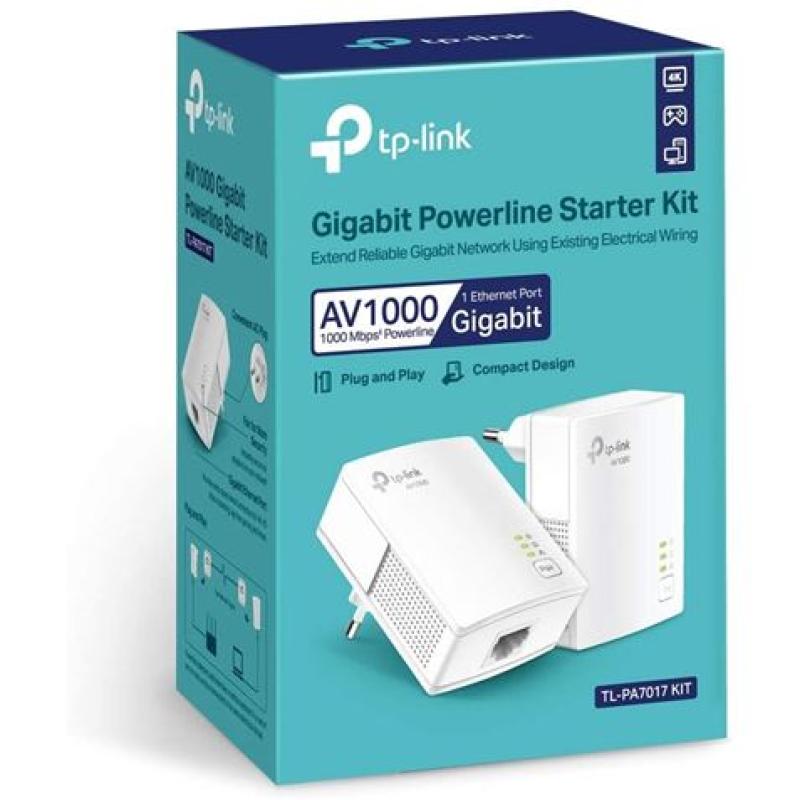 KIT ADAPTADORES PLC POWERLINE GIBABIT TL-PA7017KIT