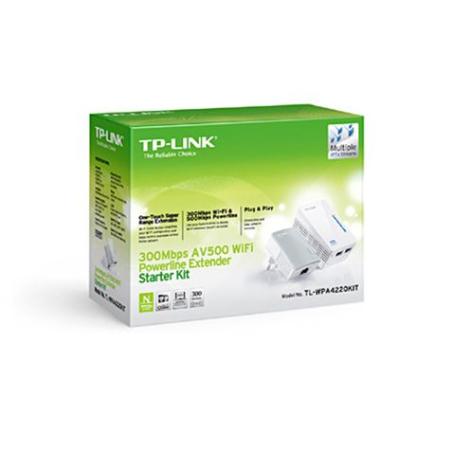 KIT EXTENSOR POWERLINE WIFI TP-LINK AV600 300MBPS (TL-WPA4220)