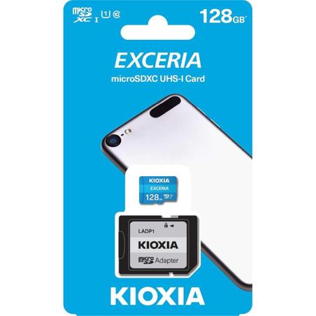 MEMORIA MICRO SD 128GB TOSHIBA KIOXIA HC C10 + ADAPTADOR SD