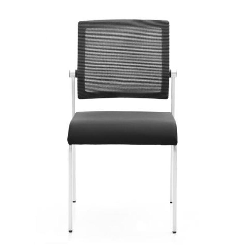 LOTE 4 SILLAS CONFIDENTE DESIGN APILABLES ESTRUCTURA METÁLICA CROMAD