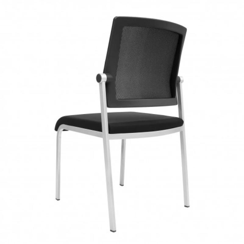 LOTE 4 SILLAS CONFIDENTE DESIGN APILABLES ESTRUCTURA METÁLICA CROMAD