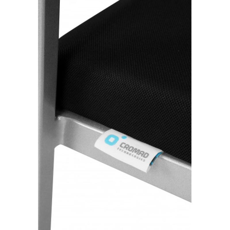 LOTE 4 SILLAS CONFIDENTE DESIGN APILABLES ESTRUCTURA METÁLICA CROMAD