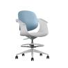 SILLA / TABURETE DE OFICINA TOP WORK AZUL CROMAD SILLA / TABURETE DE OFICINA TOP WORK AZUL CROMAD