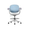 SILLA / TABURETE DE OFICINA TOP WORK AZUL CROMAD SILLA / TABURETE DE OFICINA TOP WORK AZUL CROMAD