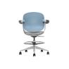 SILLA / TABURETE DE OFICINA TOP WORK AZUL CROMAD SILLA / TABURETE DE OFICINA TOP WORK AZUL CROMAD