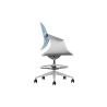 SILLA / TABURETE DE OFICINA TOP WORK AZUL CROMAD SILLA / TABURETE DE OFICINA TOP WORK AZUL CROMAD