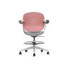 SILLA / TABURETE DE OFICINA TOP WORK ROJO CROMAD SILLA / TABURETE DE OFICINA TOP WORK ROJO CROMAD