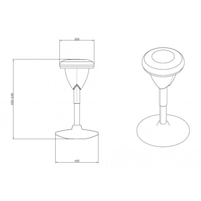 TABURETE MULTIUSOS BALANCIN DESIGN AZUL CLARO CROMAD