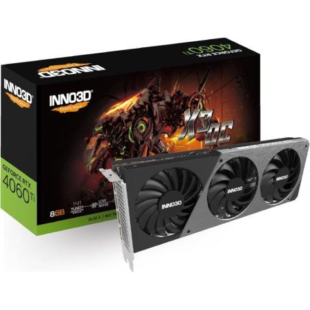 TARJETA DE VIDEO INNO3D NVIDIA RTX4060TI X3 OC 8GB DP HDMI GDDR6 PCIE 4.0