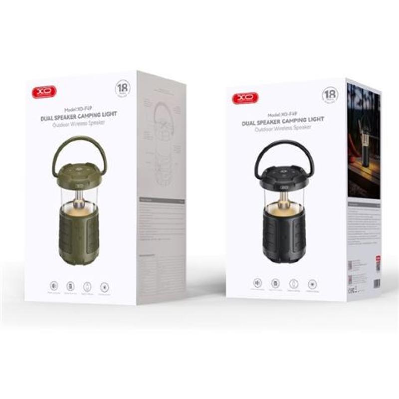 ALTAVOZ BLUETOOTH 15W CON LAMPARA CAMPING XOF49 NEGRO XO