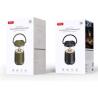 ALTAVOZ BLUETOOTH 15W CON LAMPARA CAMPING XOF49 NEGRO XO