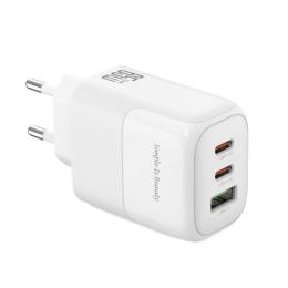 CARGADOR 2X TIPO C + USB 65W CARGA RAPIDA XOL139 XO