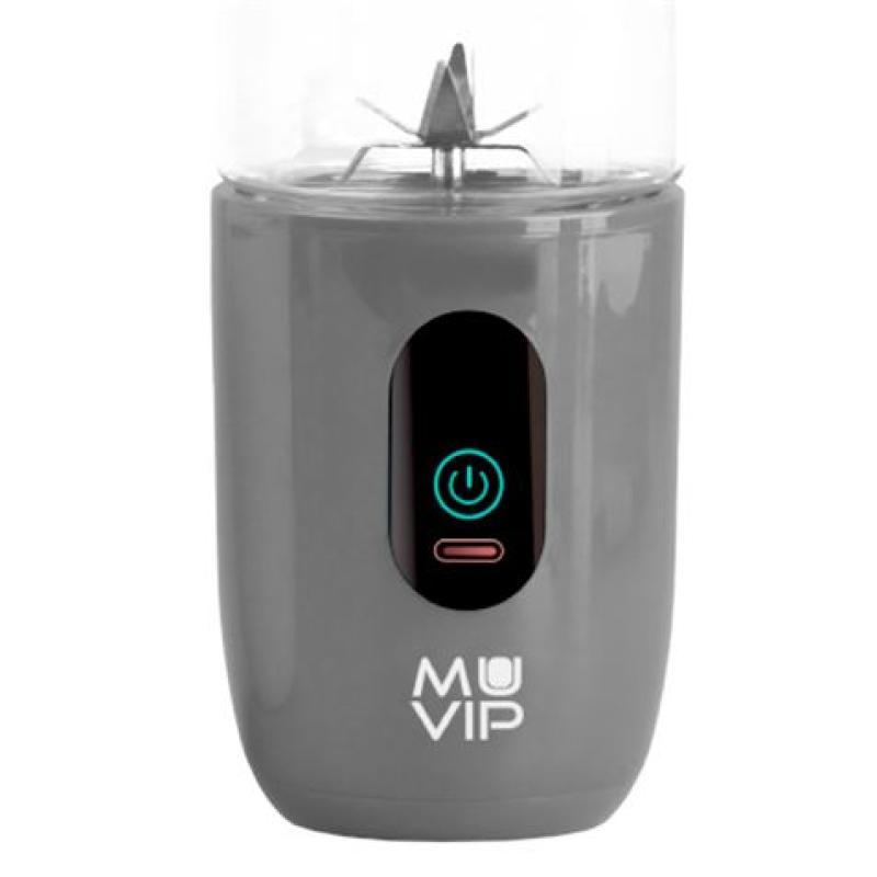 BATIDORA DE VASO PORTÁTIL RECARGABLE COLOR DESIGN 460ML GRIS MUVIP