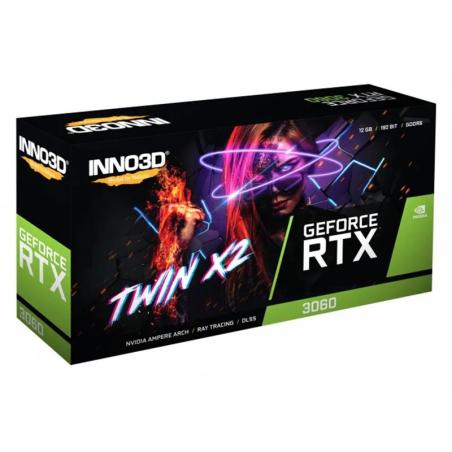 TARJETA DE VIDEO NVIDIA INNO3D RTX3060 TWIN X2 12GB GDRR6 PCIE