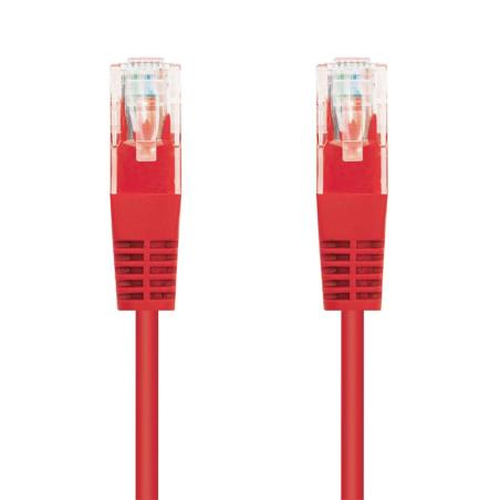 CABLE DE RED CAT.6 UTP 0.5M NANOCABLE RED