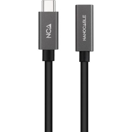 CABLE USB 3.2 ALARGADOR USB-A/M A USB-C/H 1.5M NANOCABLE BLACK