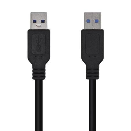 CABLE USB 3.0 USB/M - USB/M 3M AISENS BLACK