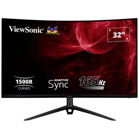 MONITOR GAMING VIEWSONIC 32? 165MHZ CURVO MULTIM ERGONOMICO HDMI DP 3YR GAR