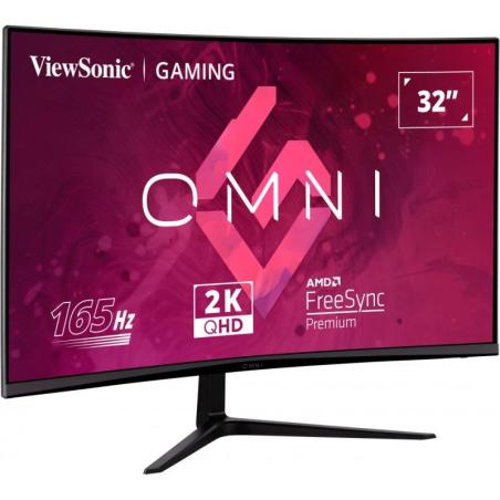 MONITOR GAMING VIEWSONIC 32? 165MHZ QHD CURVO MULTIM ERGO HDMI DP 3YR GAR