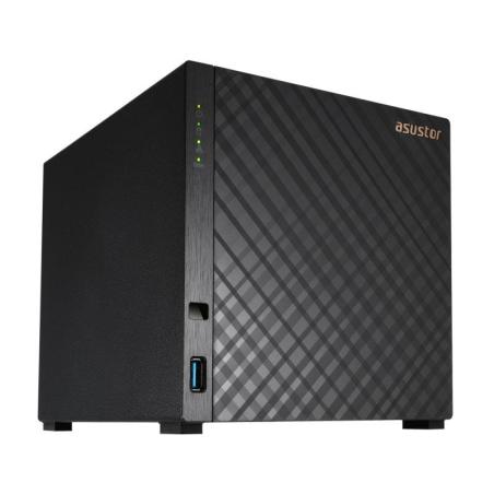 UNIDAD NAS ASUSTOR 4 HDD DISKSTATION CPU 1.4GHZ 4 NUCLEOS RJ45 USB BLACK