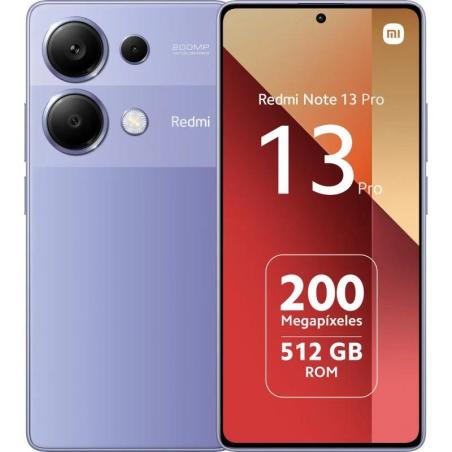 SMARTPHONE XIAOMI REDMI NOTE 13 PRO 6.67 FHD+ 12B/512GB/200MP/NFC/4G PURPLE