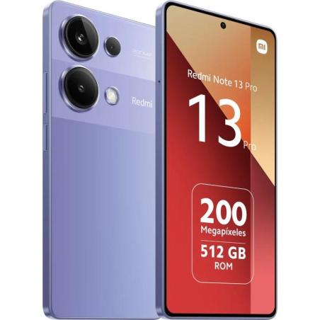 SMARTPHONE XIAOMI REDMI NOTE 13 PRO 6.67 FHD+ 12B/512GB/200MP/NFC/4G PURPLE