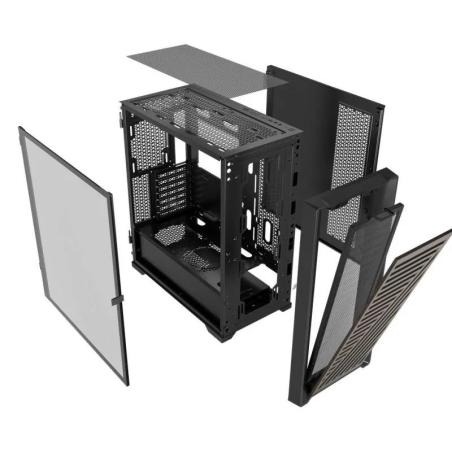 CAJA ORDENADOR GAMING PHOENIX ARTISAN NOBLE BLACK FRONTAL MADERA ATX