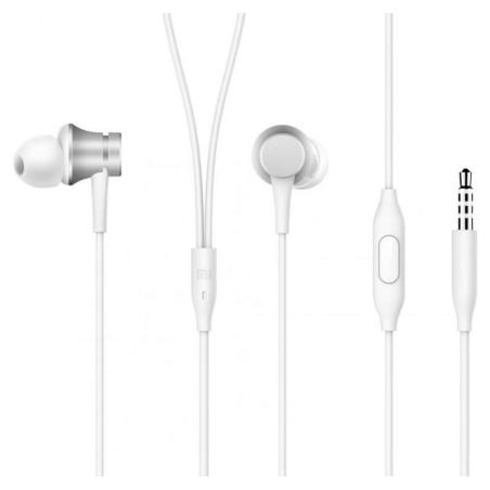 AURICULARES + MICROFONO XIAOMI MI IN EAR BASIC JACK 3.5 SILVER