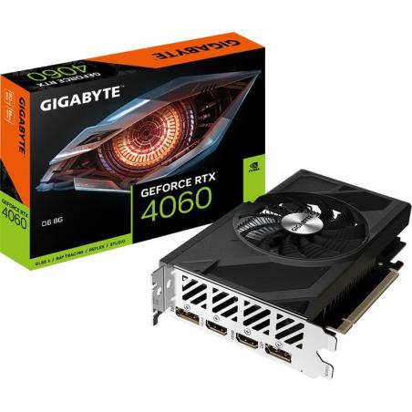 TARJETA DE VIDEO NVIDIA GIGABYTE RTX4060 D6 8GB DP HDMI GDDR6 PCIE 4.0