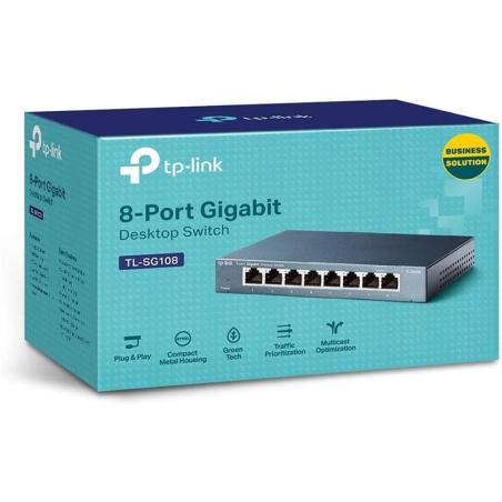 SWITCH TP-LINK TL-SG108 10/100/1000 8 PUERTOS