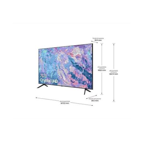 TELEVISOR LED SAMSUNG 75 4K UHD CRYSTAL HDR10+ SMART TV WIFI BLUETOOTH