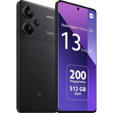 SMARTPHONE XIAOMI REDMI NOTE 13 PRO+ 6.67 FHD+12GB/512GB/200MP/NFC/5G BLACK