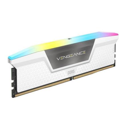 MEMORIA RAM 32GB (2X16GB) CORSAIR DDR5 6000MHZ VENGEANCE RGB WHITE