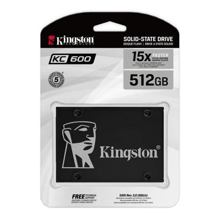 Kingston skc600/512g ssd nand tlc 3d 2.5"