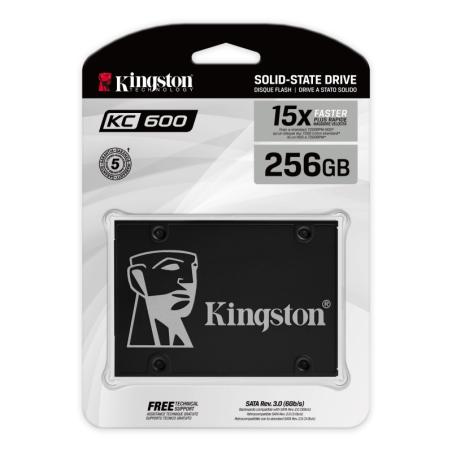 Kingston skc600/256g ssd nand tlc 3d 2.5"