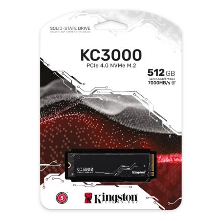 Kingston skc3000s/512g ssd 512gb nvme pcie 4.0